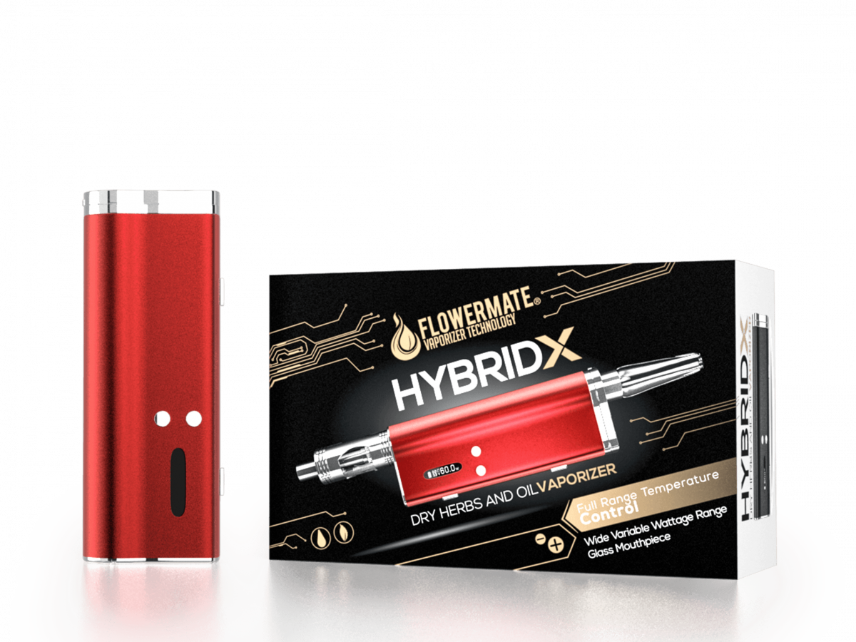 Buy Flowermate Hybrid X Dry Herb & Oil Vaporizer Vape Box Mod Kit